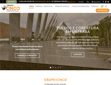 Tablet Screenshot of grupocinco.com.br